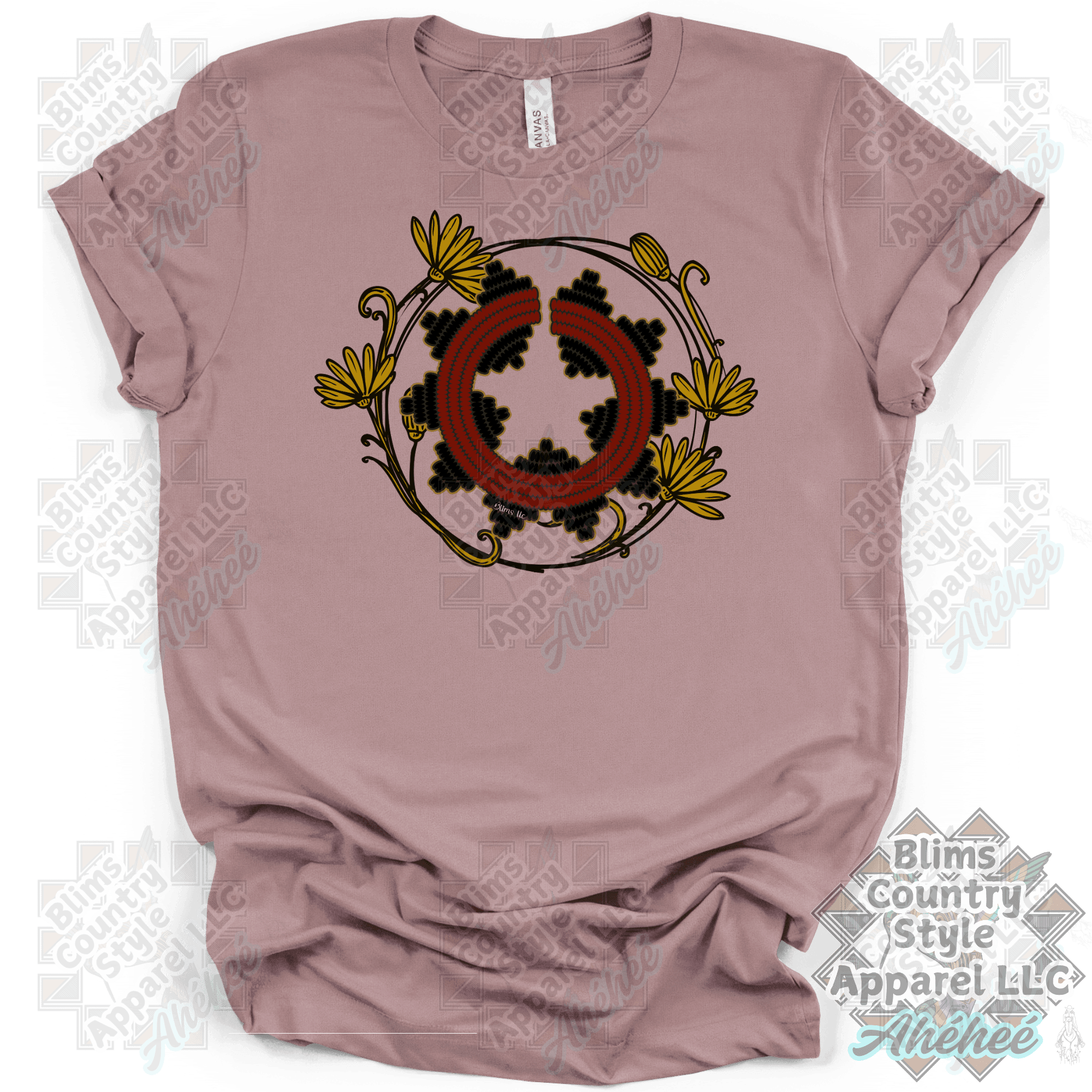 Floral Navajo Basket T-shirt