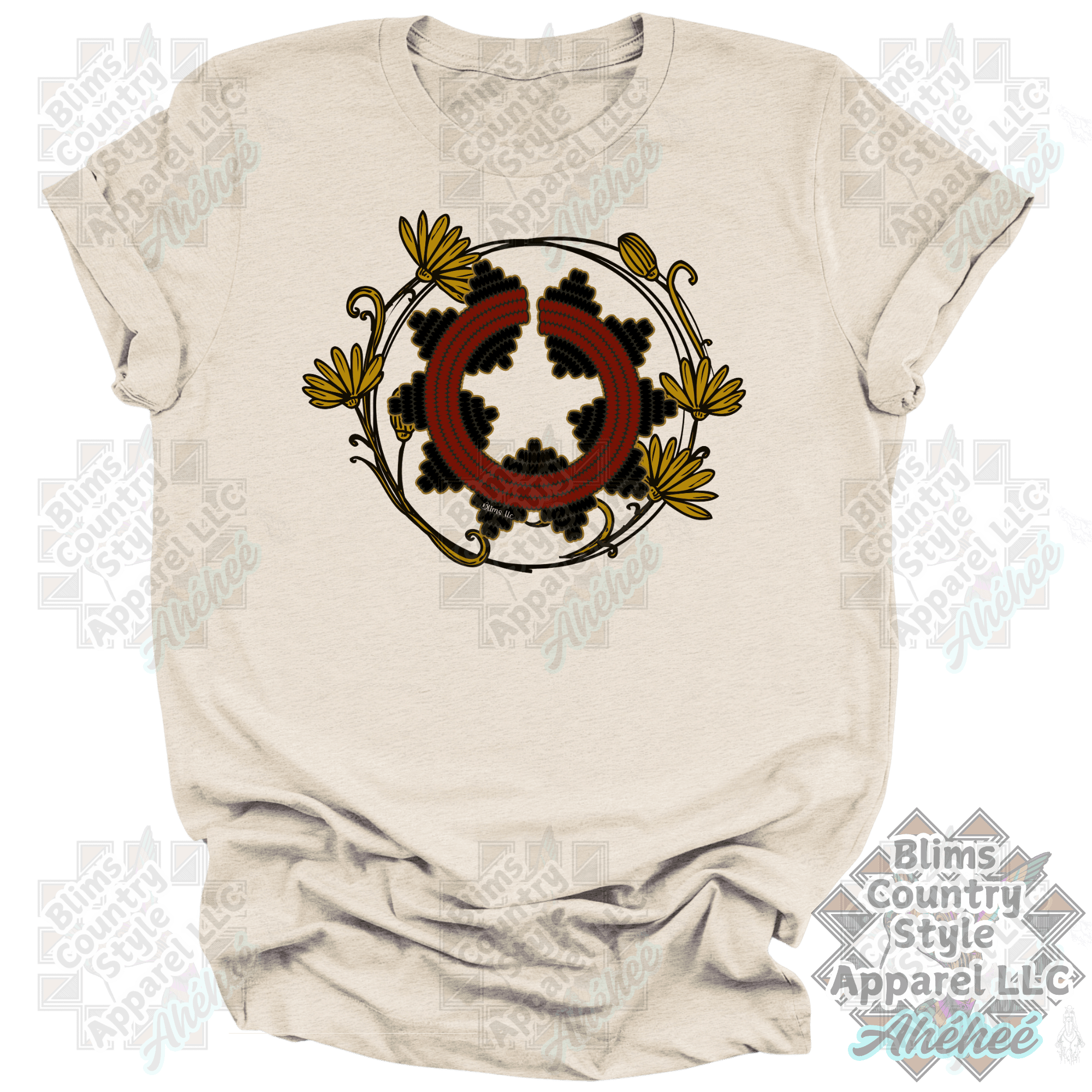 Floral Navajo Basket T-shirt