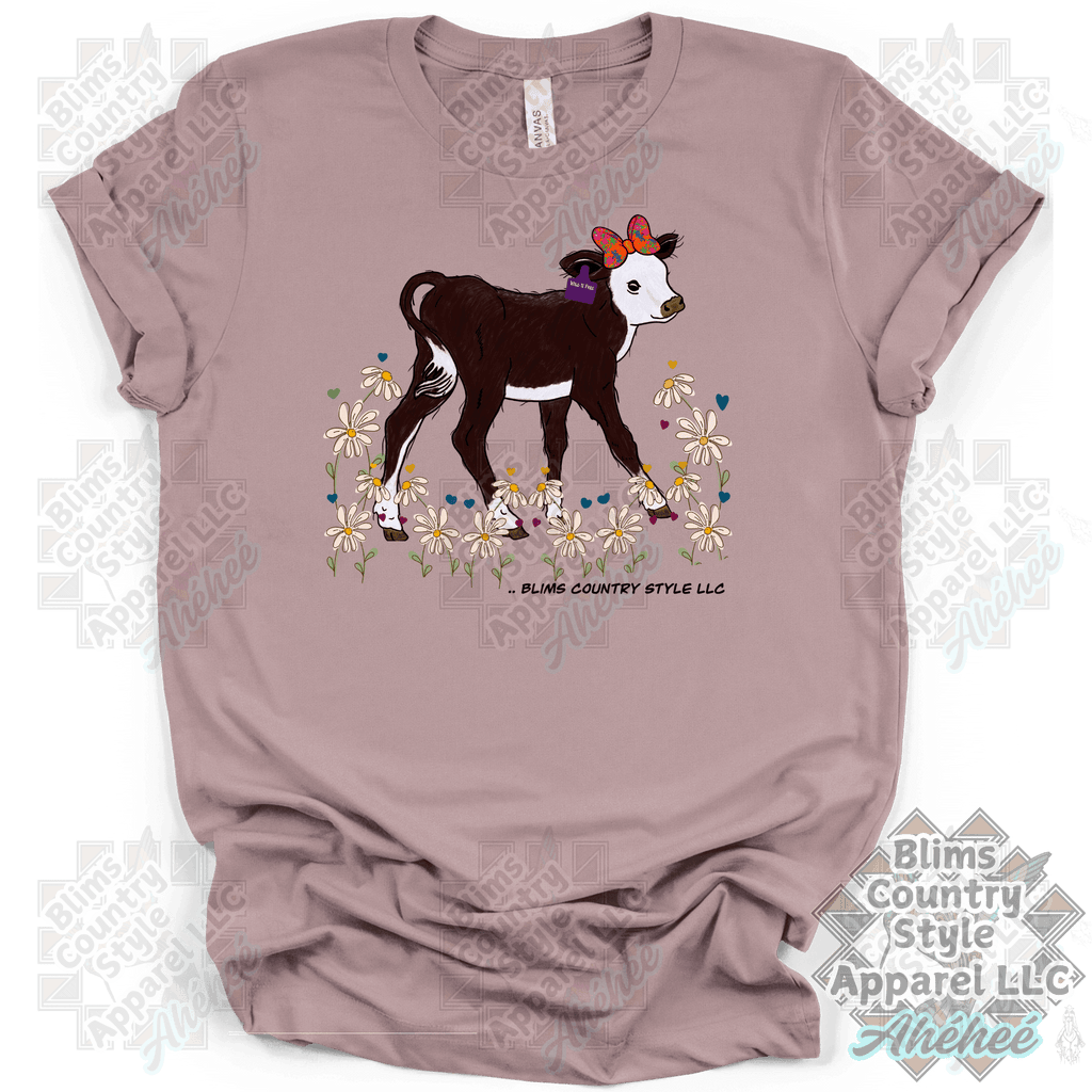 Wild And Free Baby Calf  T-shirt
