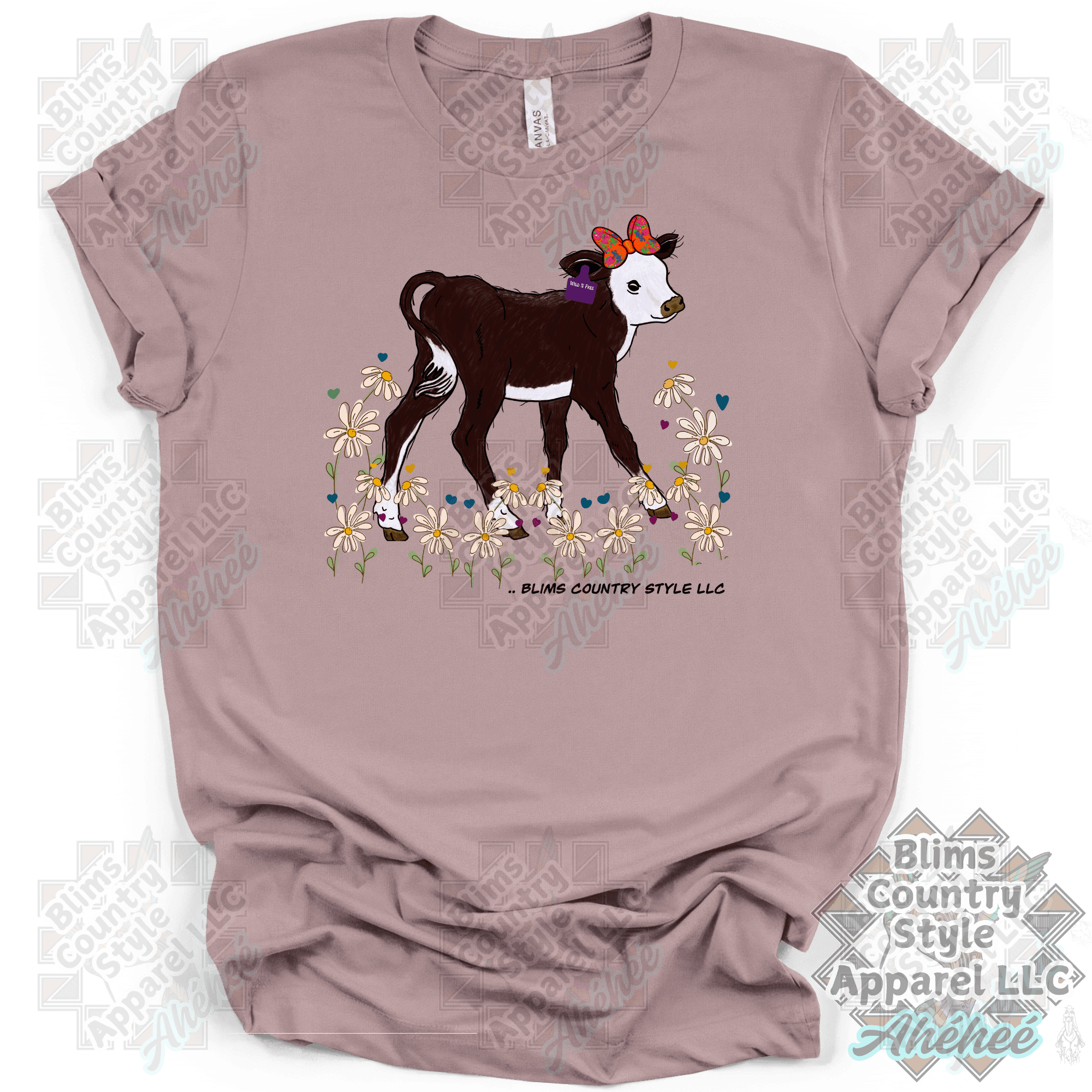 Wild And Free Baby Calf  T-shirt