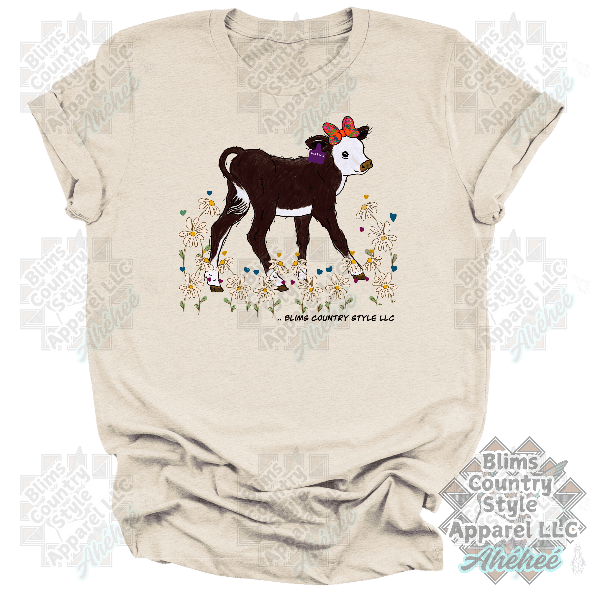 Wild And Free Baby Calf  T-shirt