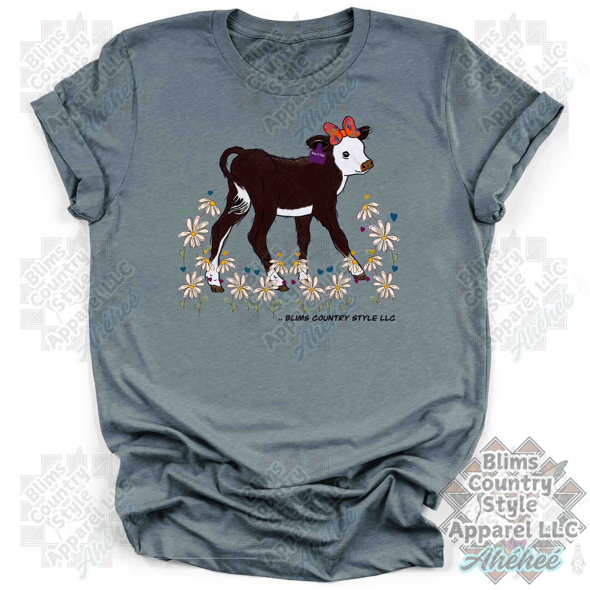 Wild And Free Baby Calf  T-shirt