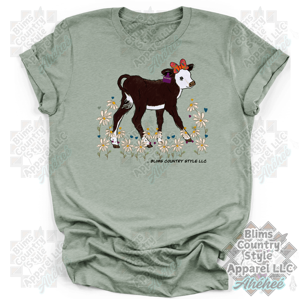 Wild And Free Baby Calf  T-shirt