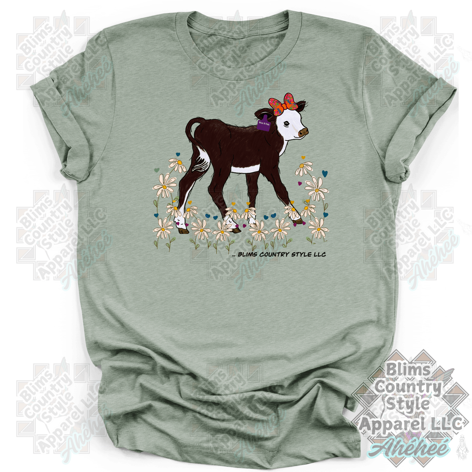 Wild And Free Baby Calf  T-shirt