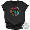 Sannii Scarf Floral Sunflower and Hummingbirds